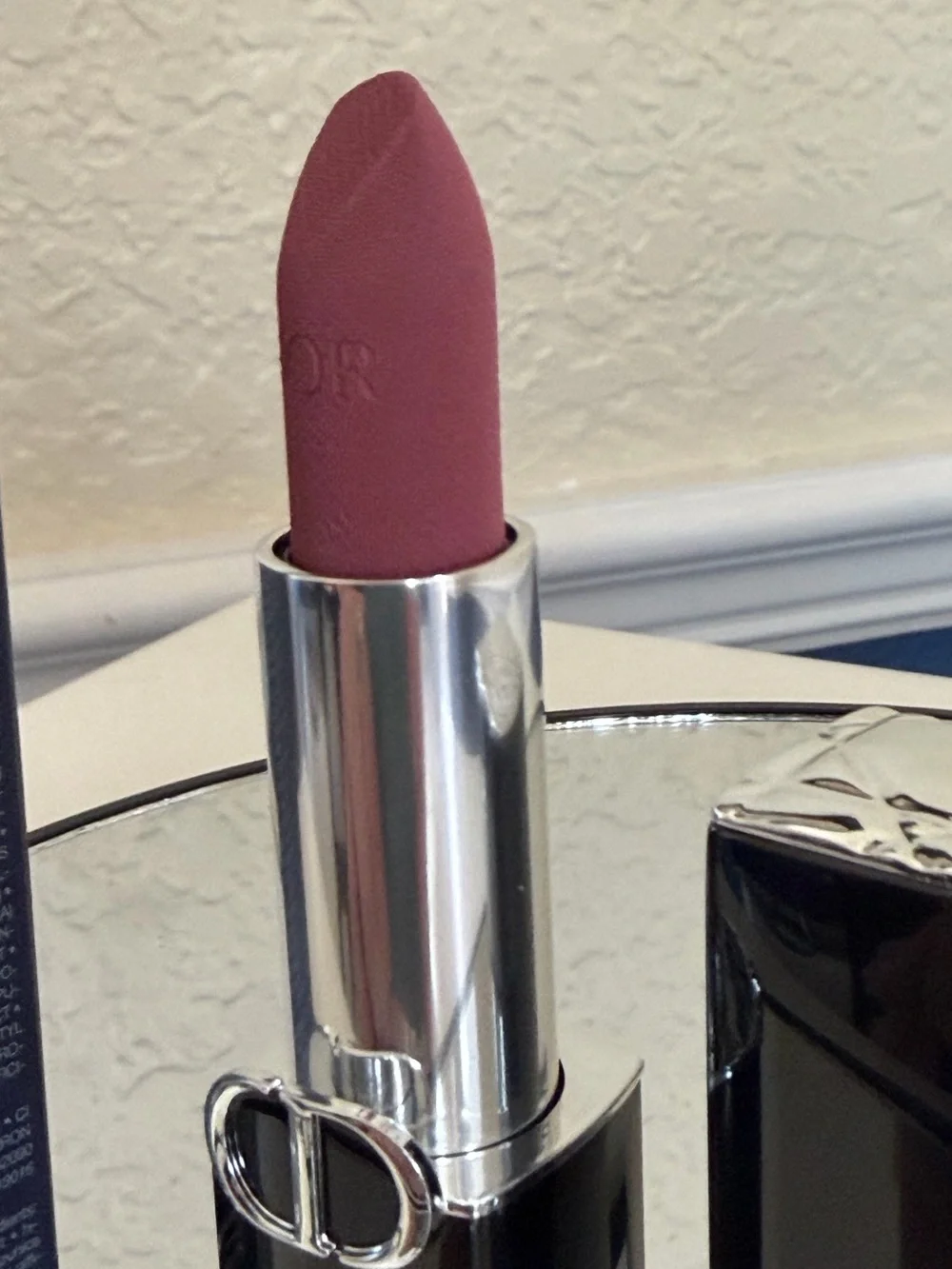 Rouge Dior Couture Colour Lipstick in shade 429 Rose Blues Velvet finish